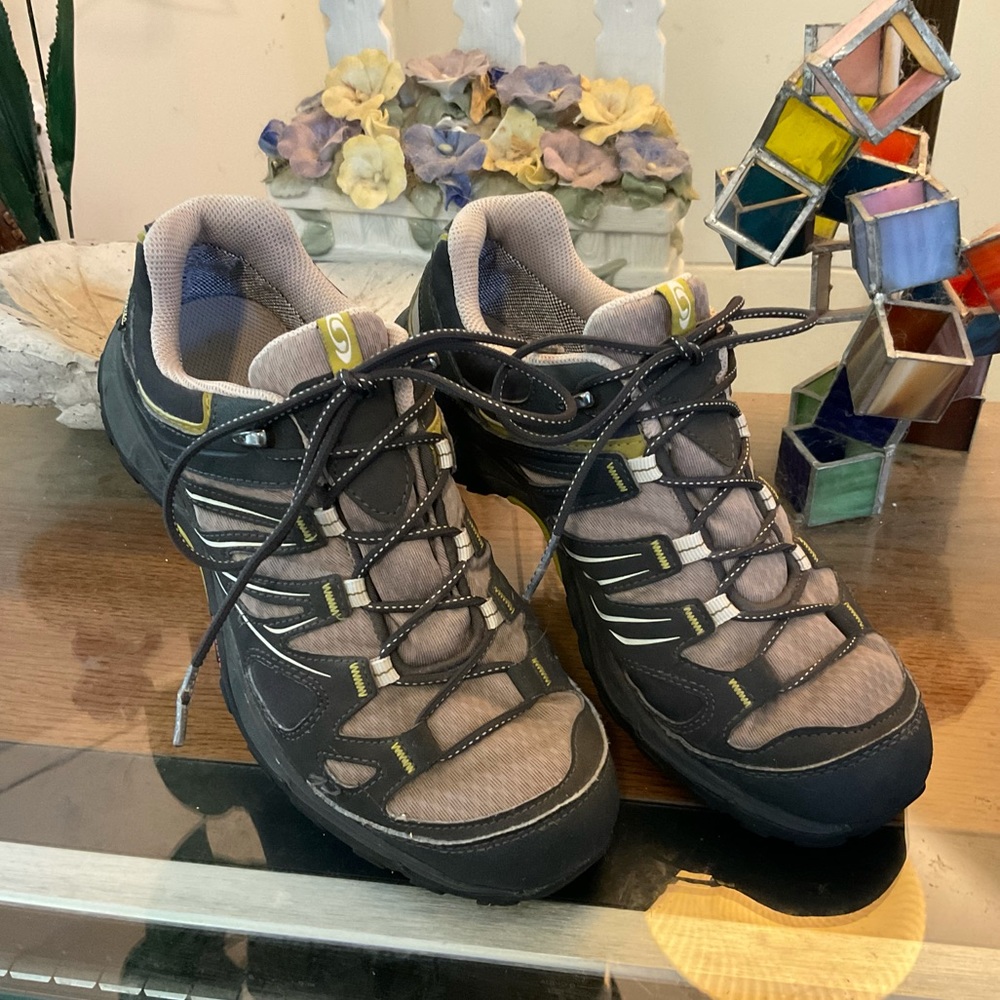 Salomon Women's Brown and Black Trail Athletic Shoes
